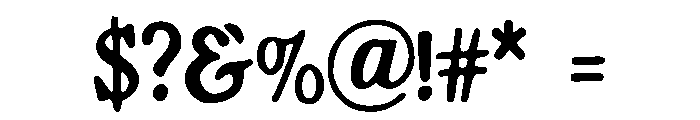Roller_Rink Font OTHER CHARS