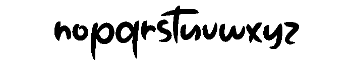 Rolling Delighty Font LOWERCASE