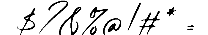 Rolling Hills Script Font OTHER CHARS