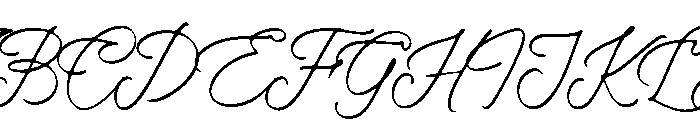 Rolling Hills Script Font UPPERCASE