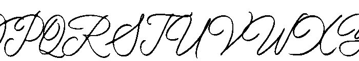 Rolling Hills Script Font UPPERCASE
