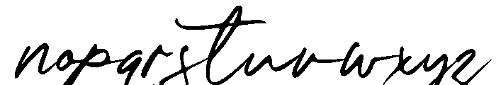 Rolling Hills Script Font LOWERCASE