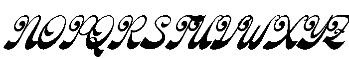 Rolling Rhapsody Italic Font UPPERCASE