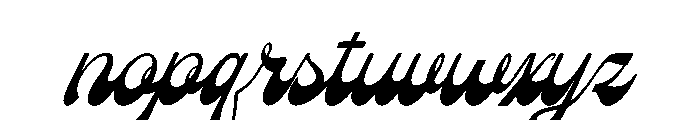 Rolling Rhapsody Italic Font LOWERCASE