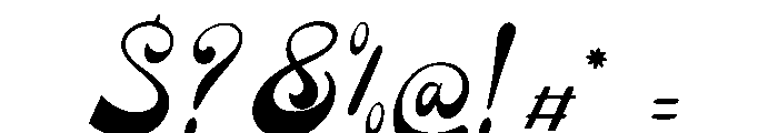 Rolling Rhapsody Font OTHER CHARS