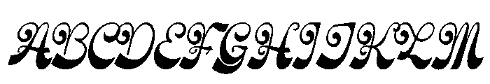 Rolling Rhapsody Font UPPERCASE