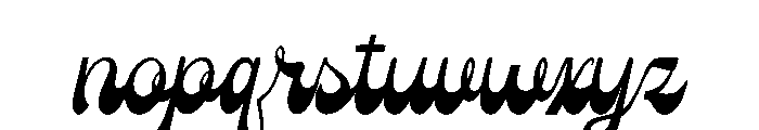 Rolling Rhapsody Font LOWERCASE