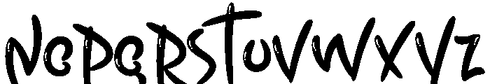 Rolly Mellody Font LOWERCASE