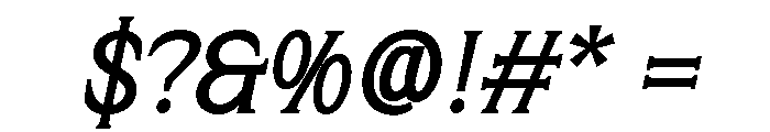 Rolynx Bold Italic Font OTHER CHARS