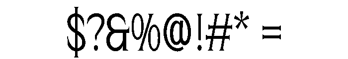 Rolynx Condensed Font OTHER CHARS