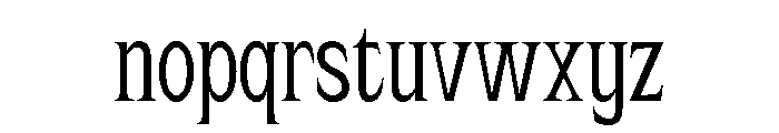 Rolynx Condensed Font LOWERCASE