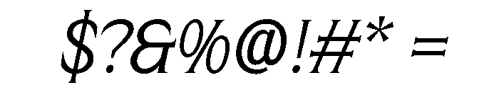 Rolynx Italic Font OTHER CHARS