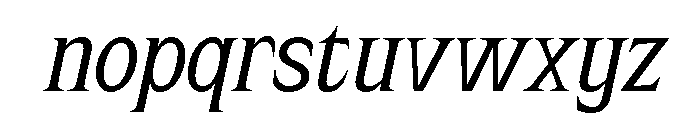 Rolynx Italic Font LOWERCASE
