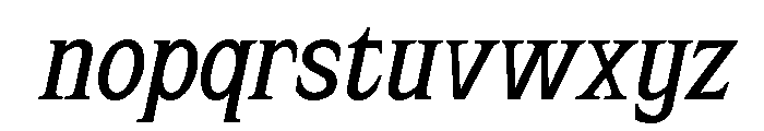 Rolynx Semi Bold Italic Font LOWERCASE
