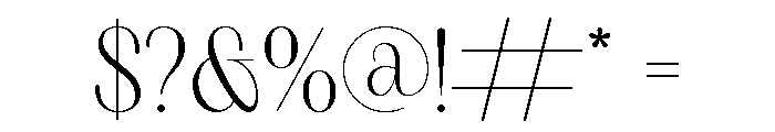 Roman Nemure Regular Font OTHER CHARS