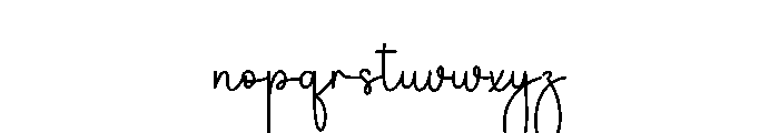Romance Pillow Font LOWERCASE