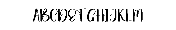 Romance School Font UPPERCASE