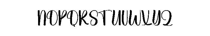 Romance School Font UPPERCASE