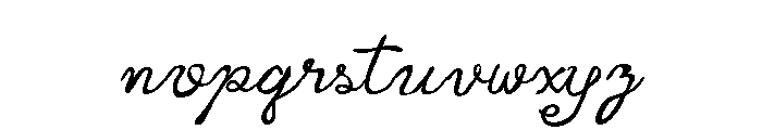 Romance Sunday Font LOWERCASE