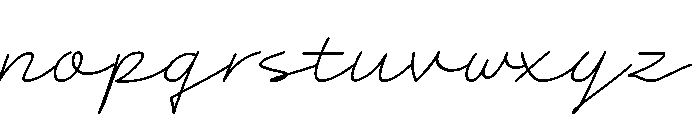 Romance Utille Script Italic Font LOWERCASE