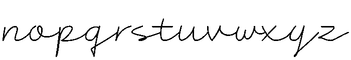 Romance Utille Script Regular Font LOWERCASE
