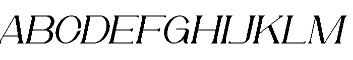Romance Utille Serif Italic Font UPPERCASE