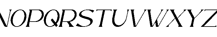 Romance Utille Serif Italic Font UPPERCASE