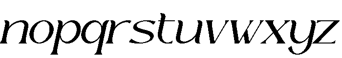 Romance Utille Serif Italic Font LOWERCASE