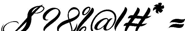 Romantic Amitha Italic Italic Font OTHER CHARS