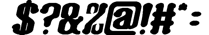 Romantic Club Bold Italic Font OTHER CHARS