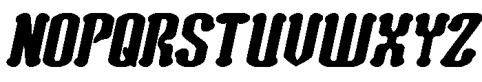 Romantic Club Bold Italic Font UPPERCASE