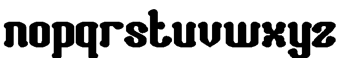 Romantic Club Bold Font LOWERCASE