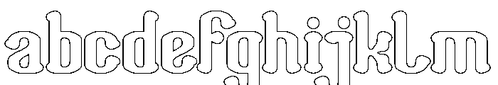 Romantic Club-Hollow FONT
