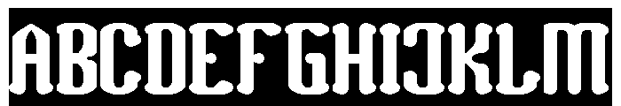 Romantic Club-Inverse Font UPPERCASE