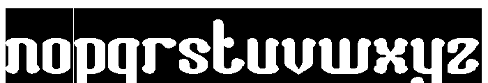 Romantic Club-Inverse Font LOWERCASE