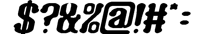 Romantic Club Italic Font OTHER CHARS