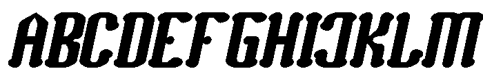 Romantic Club Italic Font UPPERCASE