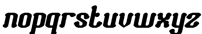 Romantic Club Italic Font LOWERCASE