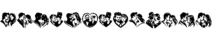 Romantic Couple Set FONT