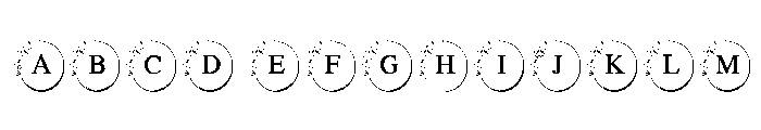 Romantic Floral Monogram Font UPPERCASE