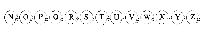 Romantic Floral Monogram Font LOWERCASE