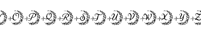 Romantic Floral Font LOWERCASE