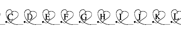 Romantic Heart Line FONT