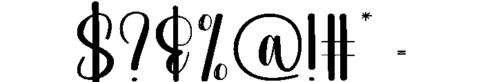 Romantic Wednesday Font OTHER CHARS