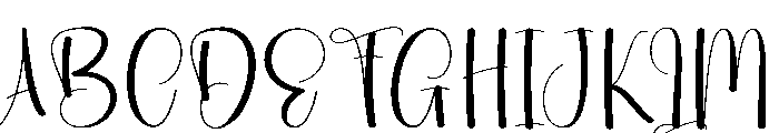Romantic Wednesday Font UPPERCASE