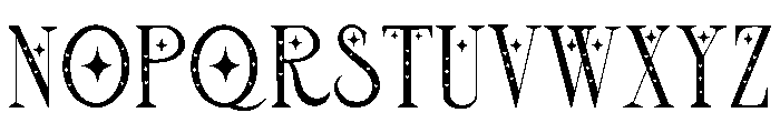 Romantic moon Font UPPERCASE