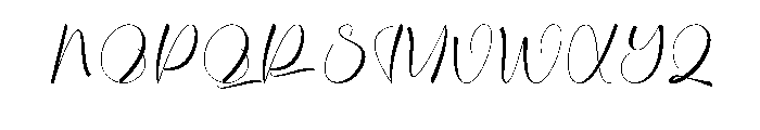 Romantic3 Font UPPERCASE