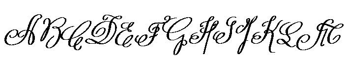 RomanticBrush Font UPPERCASE