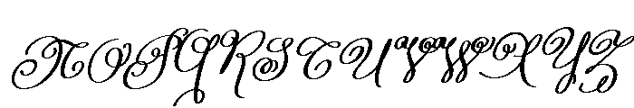 RomanticBrush Font UPPERCASE