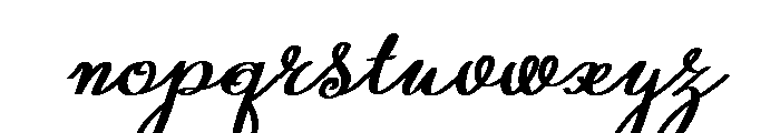 RomanticBrush Font LOWERCASE